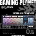 คีย์บอร์ดไร้สาย 3 โหมด Skyloong GK104 Pro 8K Double Screen Gasket มี Calculator. 