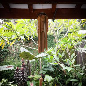 Lonceng angin bambu wind bell bamboo genta bel angin bambu sedang