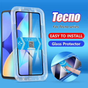 One-click Easy Install Full Cover Anti-Spy Privacy Anti Blue Light Clear Tempered Glass For Tecno Spark 10 20 20C 30C Go 1 2023 2024 Pop 9 Pova 6 Camon 30 Pro 4G 5G Screen Protector