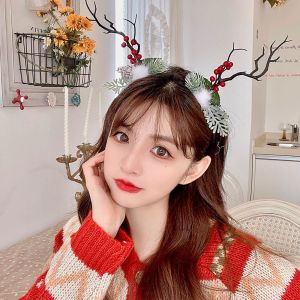 [COD] แฟชั่น ชุดแต่งกาย ดอกไม้ หญิง เขากวาง สาขา แต่งหน้า ห่วงหัวสไตล์เกาหลี ที่คาดผมเขากวาง ที่คาดผมผู้หญิง เครื่องประดับผม