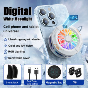 Magnetic Phone Cooler Gaming Radiator Phone Cooler Ultra Quiet for Cool Heat Sink For Cell Phones Tablets Magnetic Radiator
