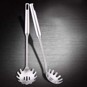 Pasta Serving Spoon Thickened Long Handle Stainless Steel 304 Kitchen Cooking Utensil
