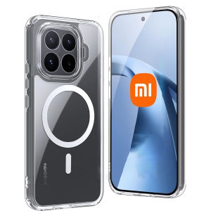 For Magsafe Arcylic Strong Magnetic Wireless Charging Case For Xiaomi 17T Pro Xiaomi17TPro 5G Clear Shockproof Cover