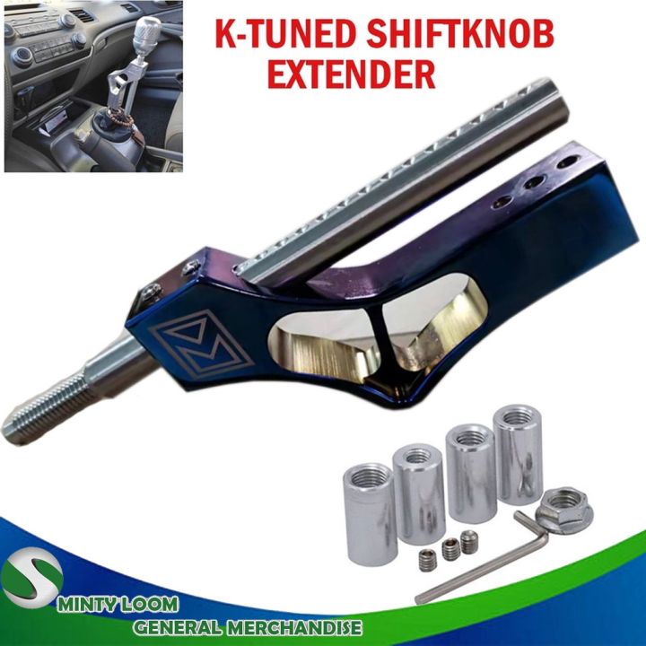 118mm Black Aluminum Shift Knob Extender Extension Lever Gear