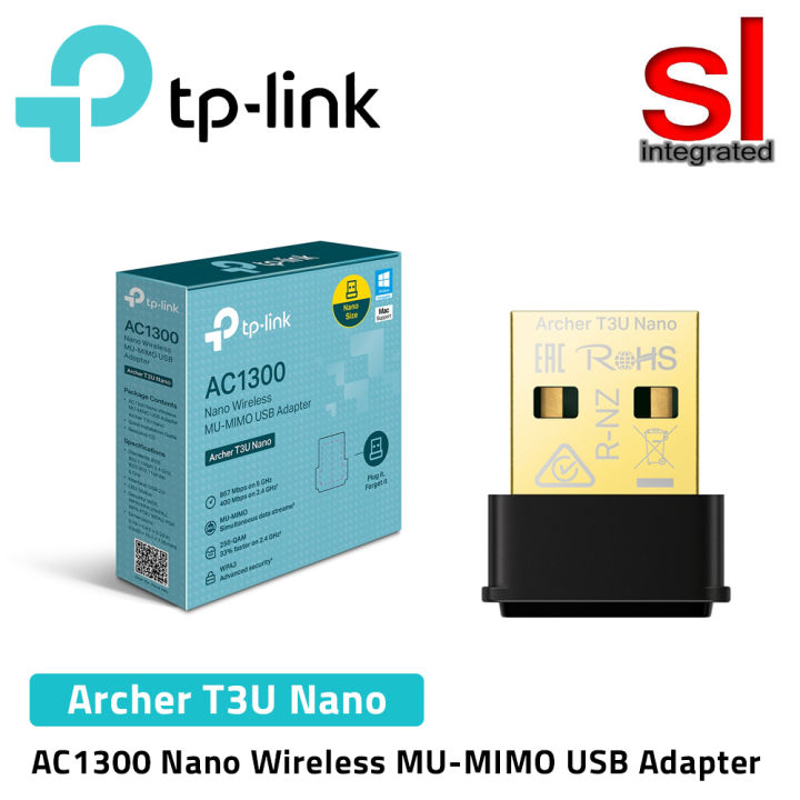 TP-Link Archer T3U Nano AC1300 Nano Wireless MU-MIMO USB Adapter | Lazada