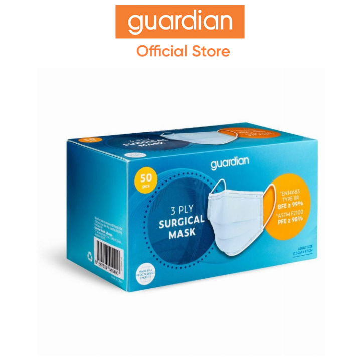 Guardian 3 Ply Adult Surgical Mask 50s