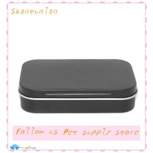 🎁【Special price】🎁Sha กล่องดีบุกขนาดเล็กที่ว่างเปล่าทรงสี่เหลี่ยมผืนผ้าโลหะกล่องใส่ลูกกวาดแบบกดภาชนะบรรจุแบบมีบานพับกล่องเก็บของขนาดเล็ก