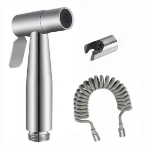 CINDYKHBKJ Adjustable Handheld Bidet Sprayer Set Stainless Steel High Pressure Women Washer Sprinklers Multifunctional Self Cleaning Bidet Faucet Set Toilet