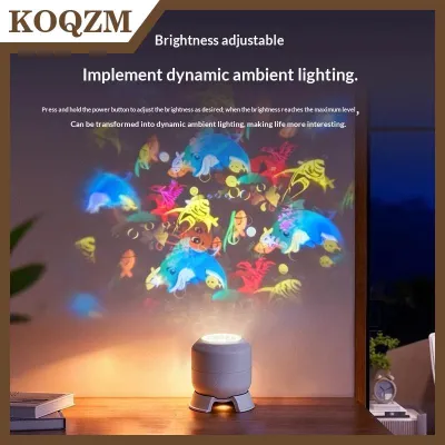 KOQZM Led đại dương chiếu ánh sáng 360 xoay năng động ánh sáng ban đêm USB powered đèn cho Nhà Bên phòng ngủ môi trường