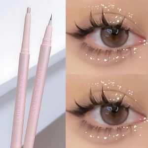 Shiny Double-ended Lying Silkworm Pencil Natural 2-in-1 Highlighting Eyeshadow Pen Waterproof Liquid Lower Eyelid Liner Pen