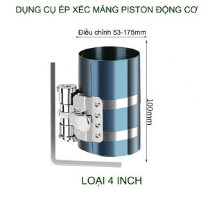 Dụng cụ ép xéc măng piston để lắp vào động cơ (loại 3-4 inch tùy chọn)