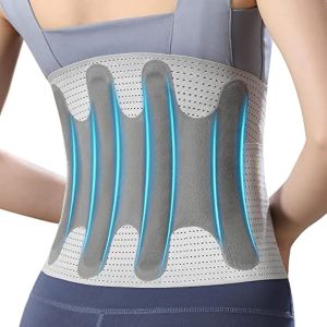 Guoftstars lumbar support orthopedic beltLumbar Back SupportBreathable Back Supporter for Back PainScoliosisHerniated DiscDaily ChoresLumbar Support BeltWaist Support Belt