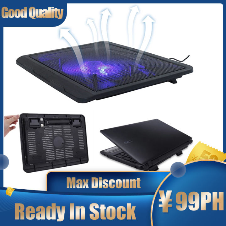 Laptop Cooler Black Slim Base Support Fan for Laptop Cooler Notebook