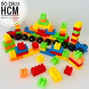 [LOẠI TO] Đồ chơi trẻ em lắp ghép có bánh xe khối vuông to đẹp dành cho bé thích khám phá lắp ghép mô hình xe 56