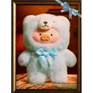 TOYZERO Canned Pig Lulu Pig Second Generation Retro Teddy Good Times Series Blind Box Trendy Toy Figure Ornament