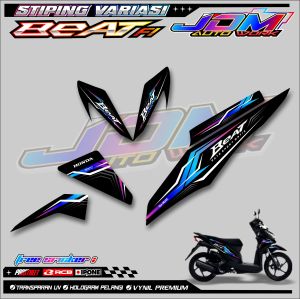 STRIPING VARIASI MOTOR BEAT FI / STICKER LIST MOTOR HONDA BEAT FI