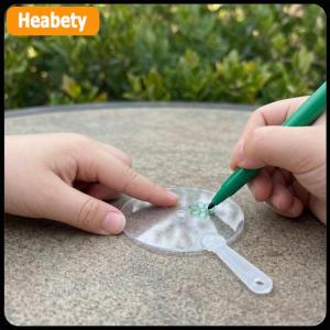 【2-3 days delivery】 50PCS 5cm Mini Transparent Blank Hand Fans for Kids DIY Art Wedding Party Custom Favors