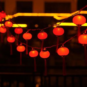 3M New Year LED hanging lights Red Lantern Shape Lamp balcony home decor  Spring Festival Ornament Gift 新年装饰