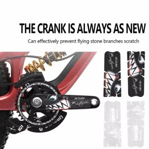 DGFDF ทนต่อการขีดข่วน แผ่นสติ๊กเกอร์ข้อเหวี่ยงจักรยาน ไม่ซึมน้ำ ฟิล์มปรับปรุง แผ่นป้องกันจักรยาน กีฬากลางแจ้ง ป้องกันแสงแดด ฟิล์มป้องกันข้อเหวี่ยง ของใช้ขี่ม้า