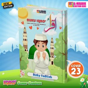 Iqro Ngaji Anak 1 Sampai 6 Ukuran Besar Ikrok Untuk Ngaji Ikroq Karakter Custom Nama Dan Foto