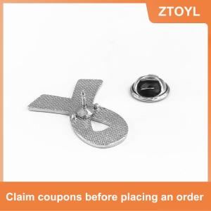【ZTOYL】 Trâm tưởng niệm huy hiệu ruy băng đen pin phụ kiện quần áo huy hiệu tang Đen