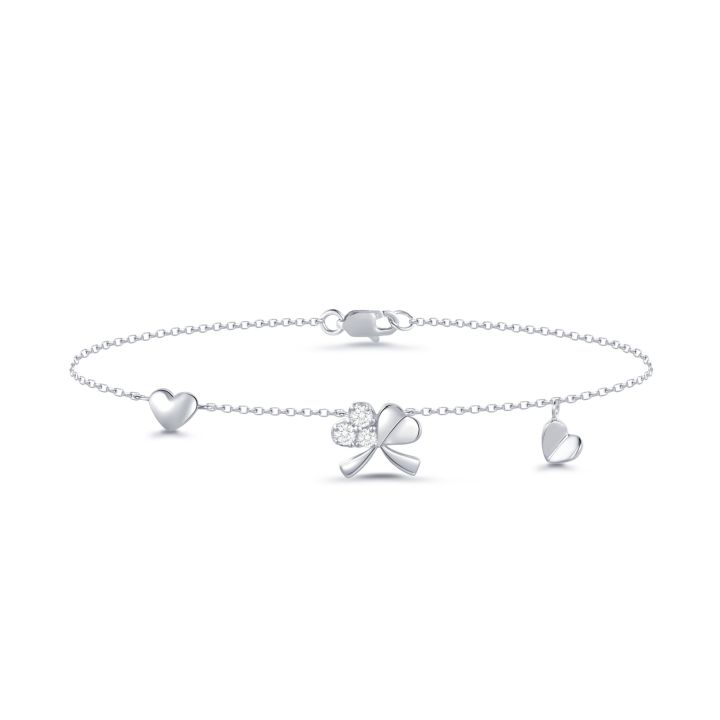Lee Hwa Jewellery Freesia White Gold Bracelet with Diamond Lazada