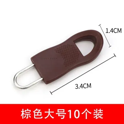 OHHDEER 10Pcs Detachable Zipper Puller Metal Slider Rope Clothing Zip Travel Bag Suitcase Tent Backpack Zipper Tags