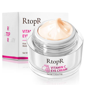 RtopR Vitamin C Eye Cream Remover Dark Circles Eyebags Against Puffiness Bags Anti Wrinkle Aging Lifting Moisturizing Eye care 12g