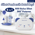 SUPERMAMA LAB 6 IN 1 PORTABLE BABY BOTTLE BRUSH SET - SIKAT BOTOL BAYI. 
