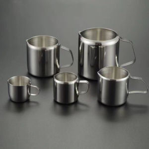 Stainless Steel Milk Frothing Pitcher 90ml/160ml Barista Grade Latte Art Cup Cappuccino Coffee