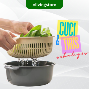 Peniris Sayur Buah - Baskom Pencuci Makanan Wadah Tirisan