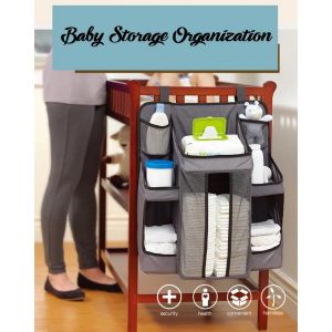Dex Baby Nursery Organizer Diaper Caddy & Nursery Hanging Baby Essentials/Alat Mengantung Keperluan Bayi