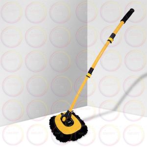 Car Cleaning Brush 15° Elbow Adjustable Car Wash Brush Mop head+ Telescopic rod