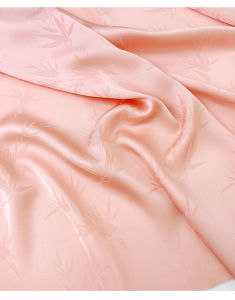 Imitation Acetic Acid Matte Fabric Micro Elastic Bamboo Leaf Satin Pattern Shirt Dress Clothing Fabric TJ22247