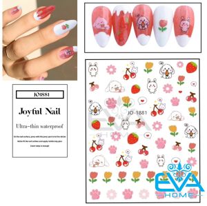 Sticker Dán Móng Tay 3D Dạng Decal Dán Móng Chống Nước Hoạ Tiết Emoji Gấu Dễ Thương Cute Bear Happy JO1886