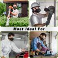 BASE CAMP M Plus Dust Mask, Breathable Reusable Face Mask with 6 Activated Carbon Filters for Woodworking Construction Mowing Grinding (Modern1). 