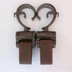 2Pcs Baby Stroller Hooks Rotate 360 Degree Hanger Cart Hook Accessories Big Capacity
