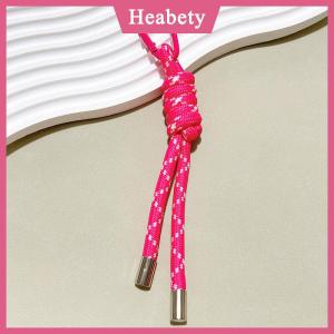 Heabety Nylon handmade dây Keychain Y2K Túi thời trang mặt dây chuyền trang sức tự làm mặt dây chuyền đầy màu sắc quà tặng