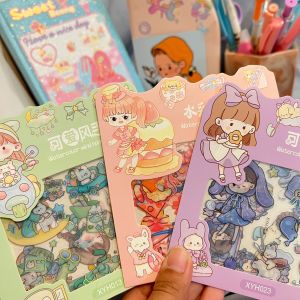 Paket Sticker Isi 3 Pcs - MOTIF CUTE XYH-30 RANDOM - washi tape cute girl kado unik bungkus gambar hadiah sovenir alat tulis kerja sekolah kantor lucu