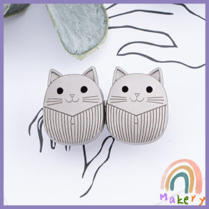 Makery【Ready in Stock】 New Fashion Cute Cat Waist Buckle Jeans Waist Modified Artifact Skirt Fixed Buckle Decoration 1set