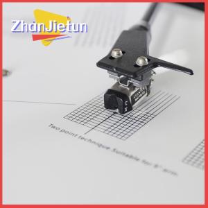 zhanjietun Vinyl Record Pickup Calibration Plate Distance Gauge Protractor Adjustment Tool