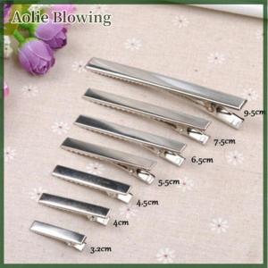 Aolie 50PCS Fashion Flat Metal Hair Clips Prong Flat Hair Clips Metal Hairpin