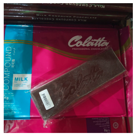 [1batang] Colatta Milk Chocolate Compound 200gr (dari kemasan 1kg) Collata Cokelat Batang Compound Susu