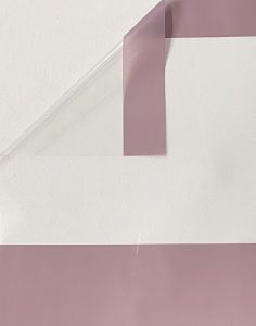 SKYGallery 20 LEMBAR Kertas Buket Cellophane Flower Wrapping Paper Color Frame Transparan List Waterproof KB6054