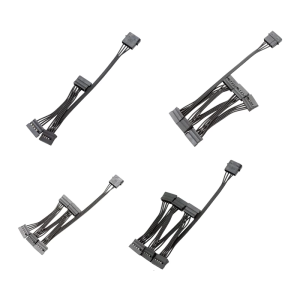 3/4/5/6 cổng 4pin IDE để 15pin dây cáp điện 18AWG dây cho ổ cứng PC Máy chủ dễ dàng cài đặt phụ kiện