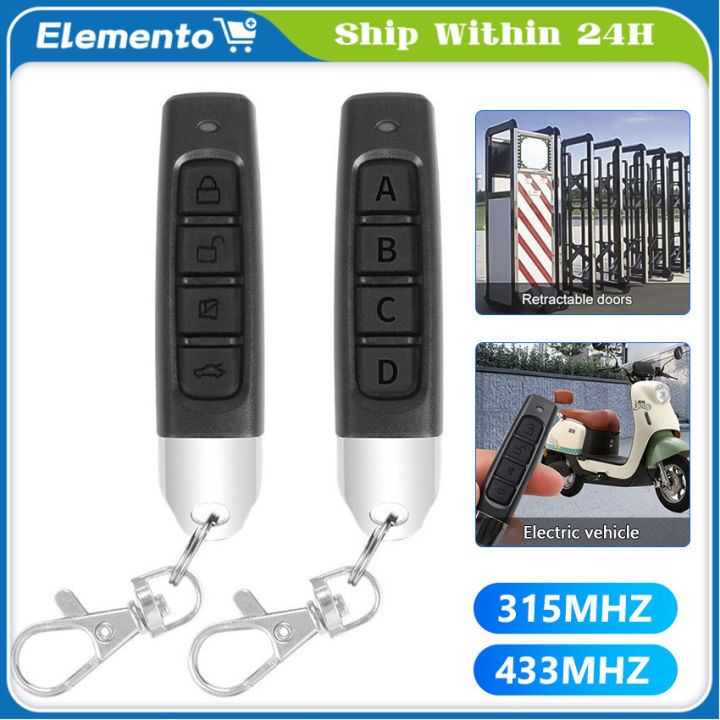 433MHz Universal Remote Control Duplicator – Clone/Code Copy For Garage Doors & Gates (1-Piece, Black)