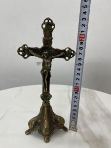 Thánh giá bằng đồng cao 235cm ngang 10cm nặng 0.3kg - Thập tự giá bằng đồng