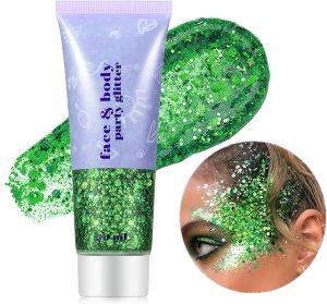 Go Ho Silver Hair Glitter GelConcerts Face&Body Paint Glitter Makeup