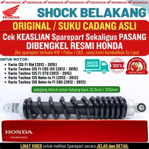 Shock Shockbreaker Belakang Vario 125 Old Ori Original AHM Vario Techno 125 KZR Honda Genuine Parts