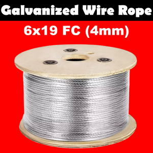TOYU Galvanized Wire Rope 6x19 FC 4-12mm 3-5 Meters Guy Wire Steel Wire Galvanized Cable